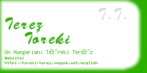 terez toreki business card